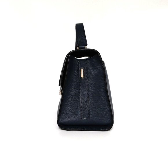 Ava Satchel Manhattan Midnight Time's Arrow Leather Handbag NWT - Picture 2 of 7